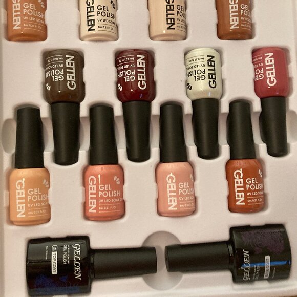 Gel Nail Collection 16 Colors 1 Top Coat  1Base Coat - Picture 6 of 6